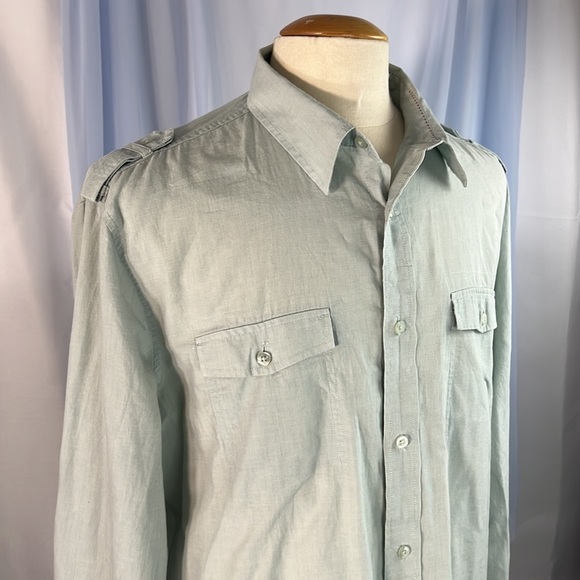 American Rag light green cotton collared long sleeve button down XL - Picture 1 of 6